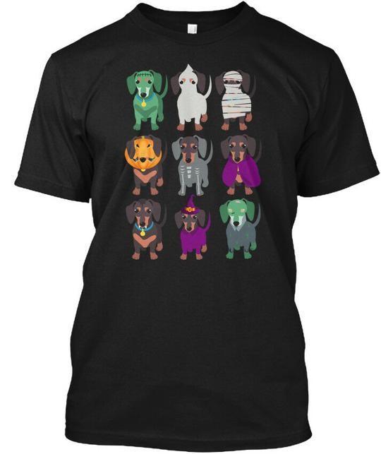 Dachshund Halloween Funny Weiner G T-Shirt Made in the USA Size S to 5XL XXL