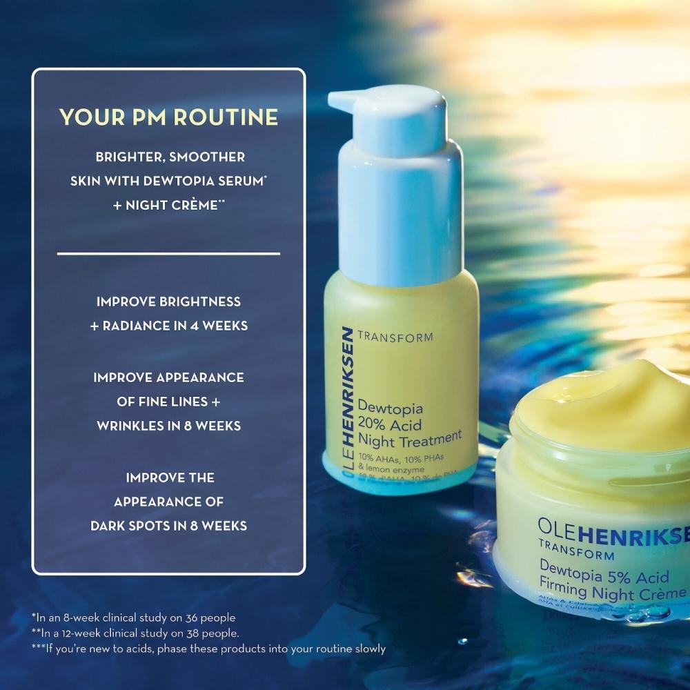 Olehenriksen Dewtopia 5 Aha Straffende Nachtcreme