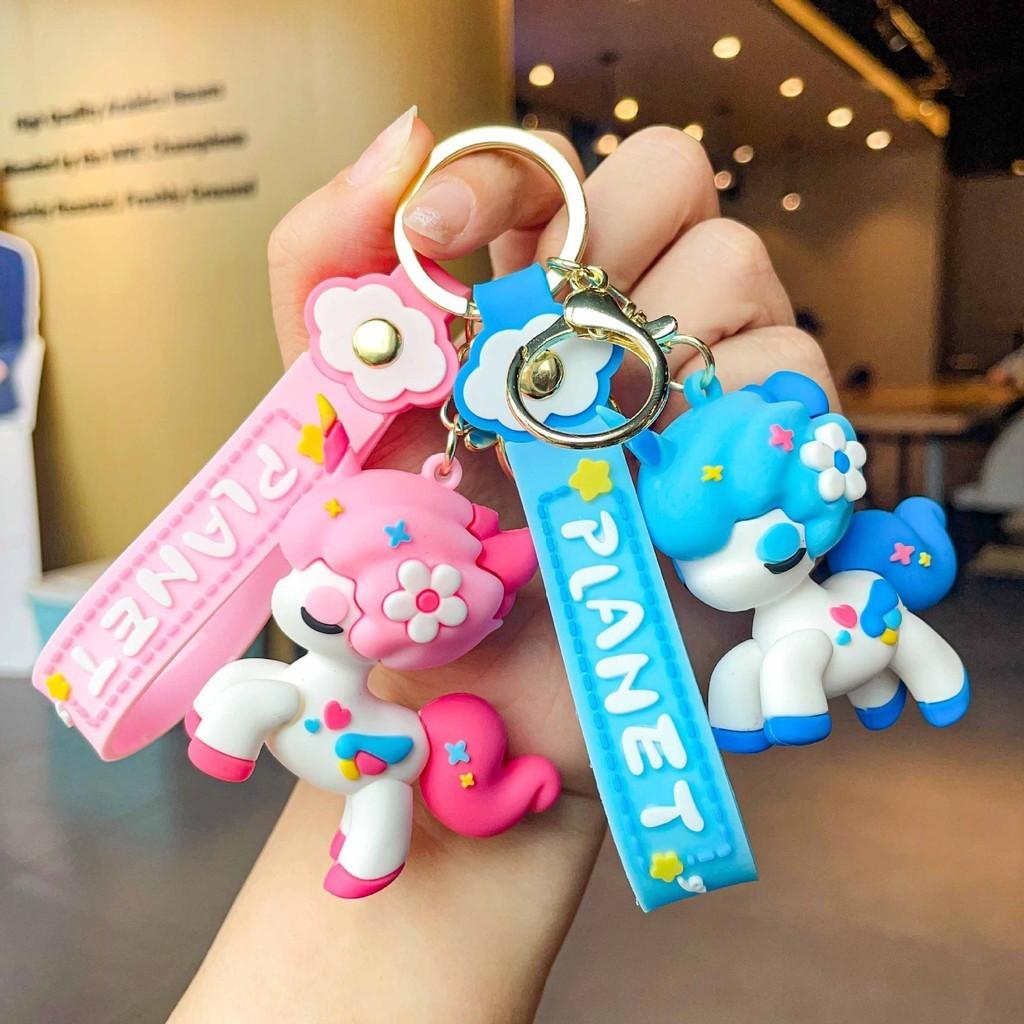 Cute And Whimsical Unicorn Key Chain Perfect For Gifting Decorations And