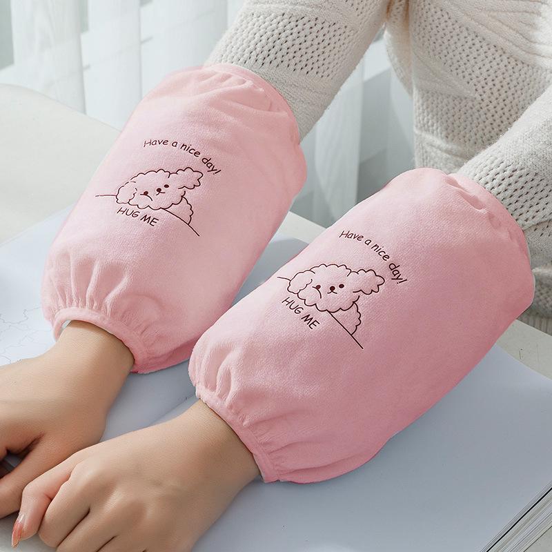 

Милые водонепроницаемые рукава с мультяшными рисунками для студентов и взрослых — длинные, грязезащитные, идеально подходят для осени и зимы. One Size