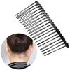 Use Invisible Hair Finishing Clip Baby Hair Tame Hairstyle Fixed U Shape Hair Finishing Fixer Comb