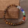 6Mm Natural Stone Green Dongling Agate Buddha Head Bracelet Jade