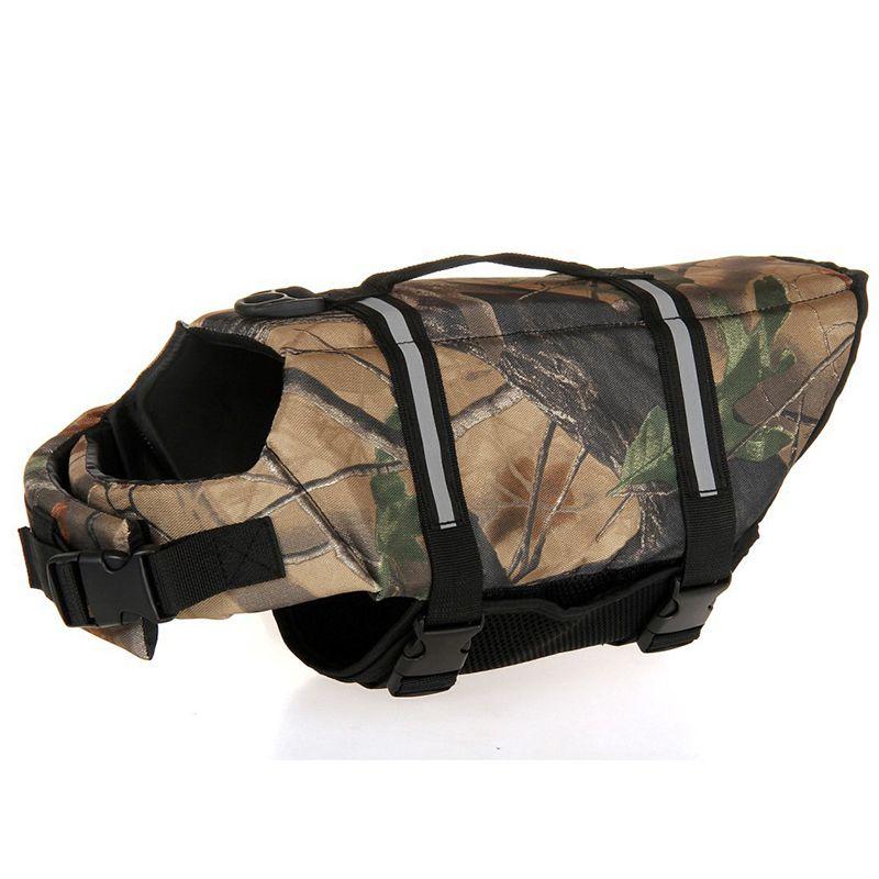 Safe And Stylish Pet Vest Dog Life Jacket With Reflective Stripes For Enhanced Visibility