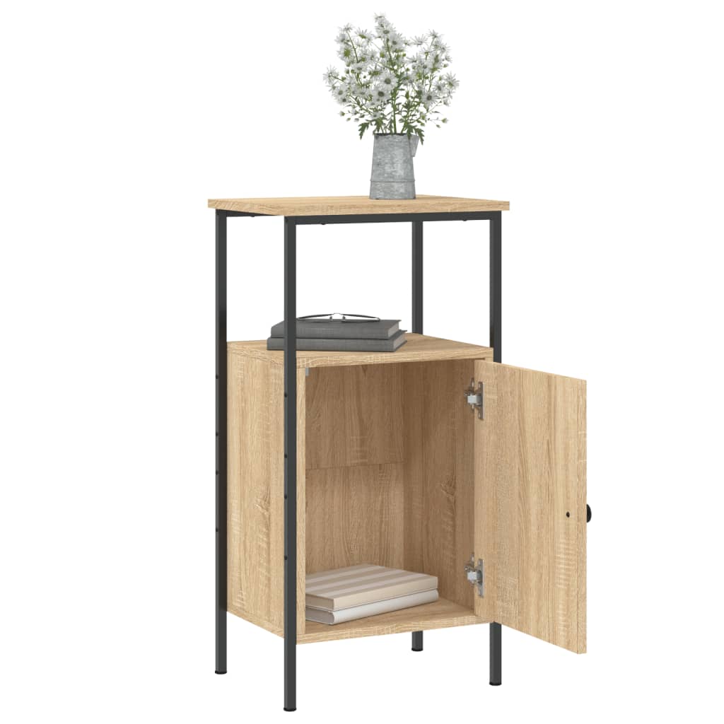 Nightstands 2 Pcs. Sonoma Oak Finish 41 X 31 X 80 Cm Engineered Wood