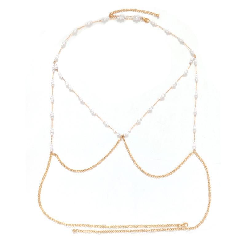 Halter Necklace Trend Jewelry Bra  Chest Chain Necklace Nightclub Sexy Body