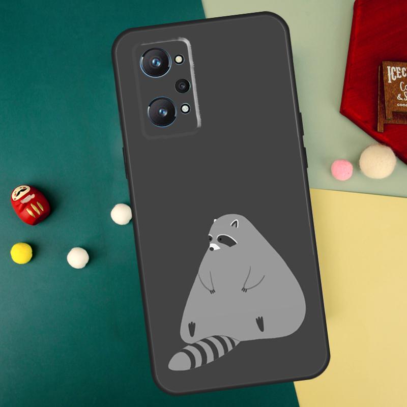 Cartoon Raccoon Kawaii For Realme 10 11 12 13 14 Pro Plus C67 C65 C63 C61 C55 C53 C51 C35 C71 C75 GT7 15 Pro Case