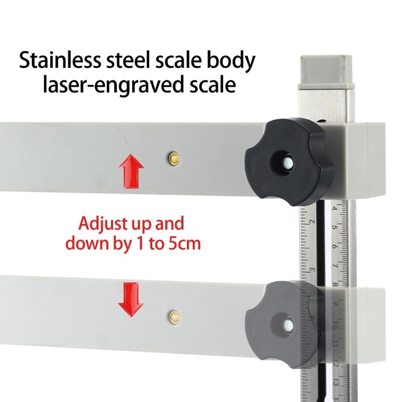 Upgrades Steel Drawer Rail Alignment Jig with Extendable Length Design Cabinet Slide Installation Tool for DIY Projects