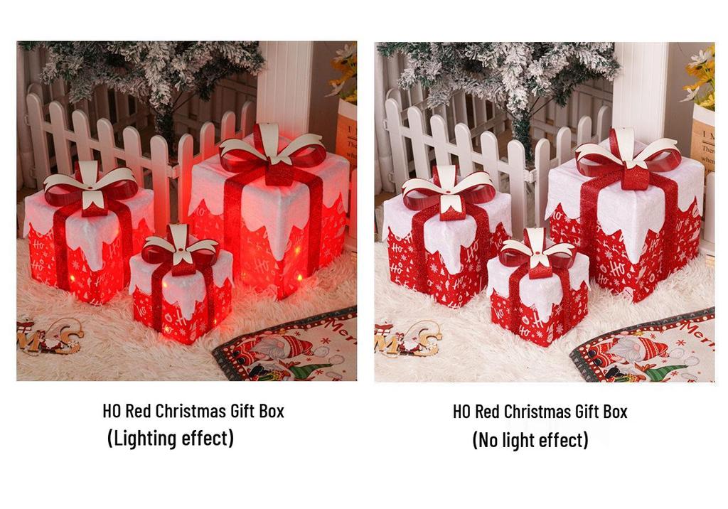 Christmas LED String Lights Gift Set: 3-Piece Decoration for Festive Party Atmosphere