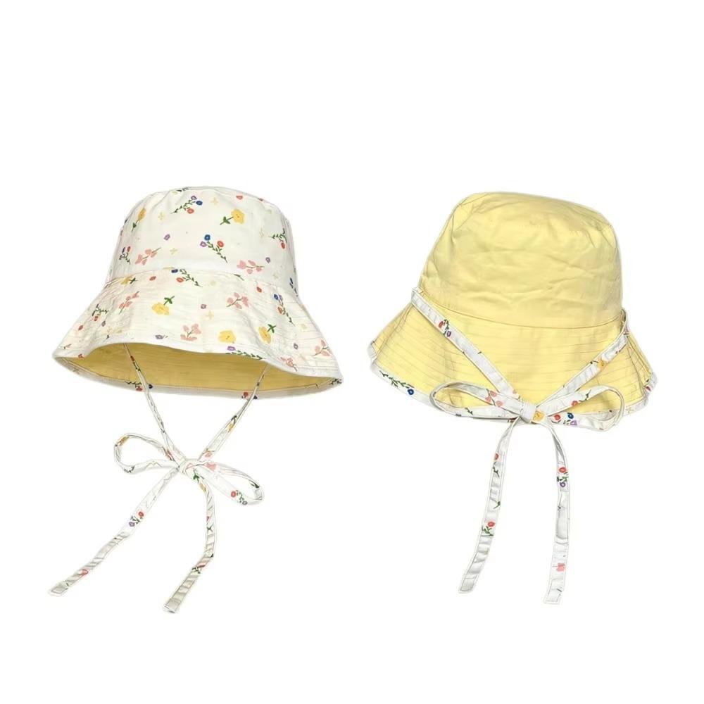 Double Sided Women Fisherman Hat Floral Print Summer Sun Hats Panama Bucket Hats  Outdoor Travel