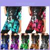 Plus Size Womens Asymmetric Floral Printed Short Sleeve Tunic Blouse For Summer Comfort
