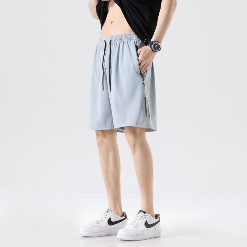 Ice Silk Quick-drying Double-warp Flat Casual Sports Shorts For Men
