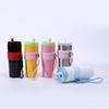 High-value Outdoor Accompanying Cup Large-capacity Car Thermal Insulation and Cold Insulation Straw Cup Simple Rope-lifting Thermos Cup
