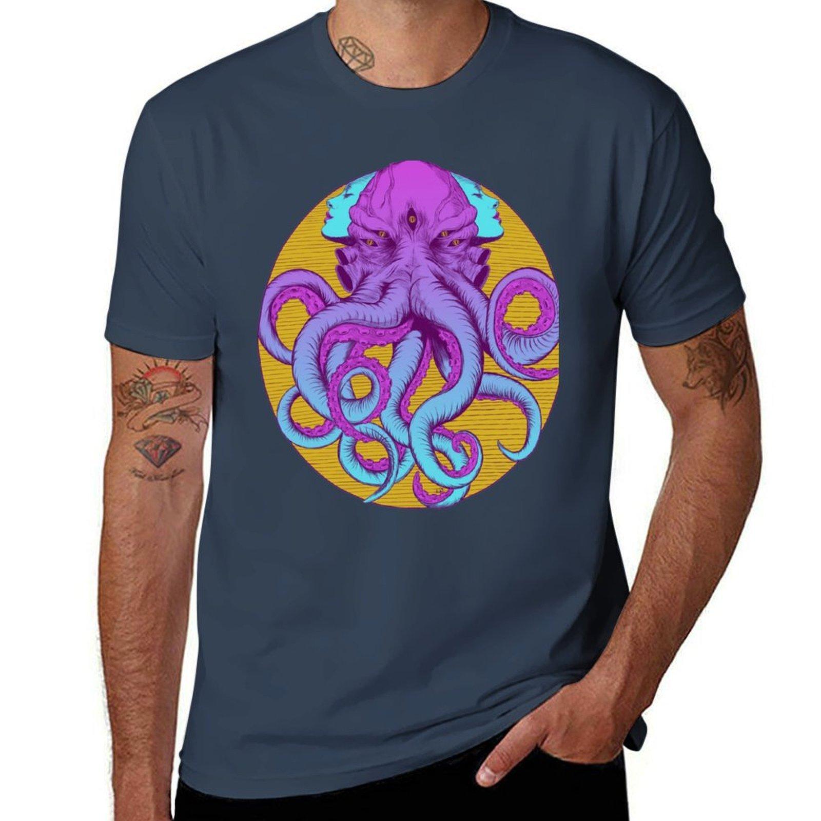 Electric Octopus This is Our Culture TShirt Work Basic Short Sleeve Top S