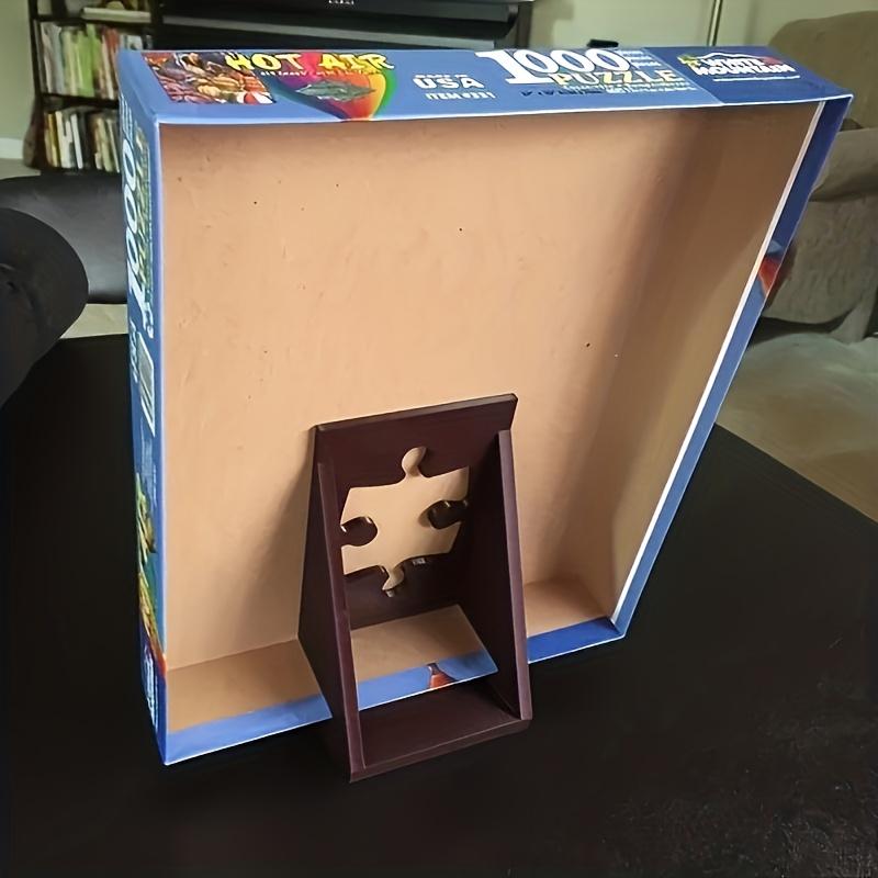 Sturdy Plastic Puzzle Poster Box Lid Holder, 1Pc Collectible Puzzle Themed Display Stand