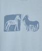 Dandel Dd Two Horse Stitch Tee (Sky Blue)
