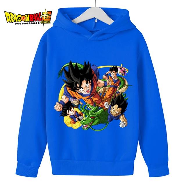 

Дитячі толстовки Dragon Ball Z 2025 Весняний дитячий одяг Модні топи з принтом для малюків Дитячий пуловер з O-подібним вирізом Верхній одяг для хлопчиків 4-14 років 160