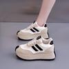Women's Spring 2025 Thick-Soled White Sports Casual Shoes - HL-871-1, Korean Style Versatile Board Sneakers