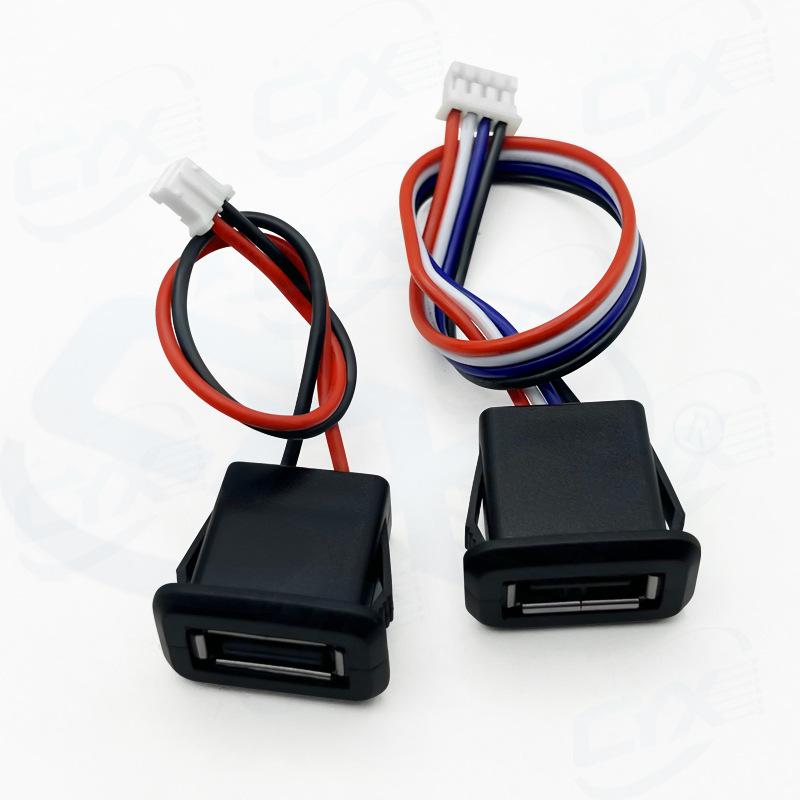 Kabel przedłużający złącze USB 2.0 żeńskie do urządzeń biurowych i ładowania samochodowego