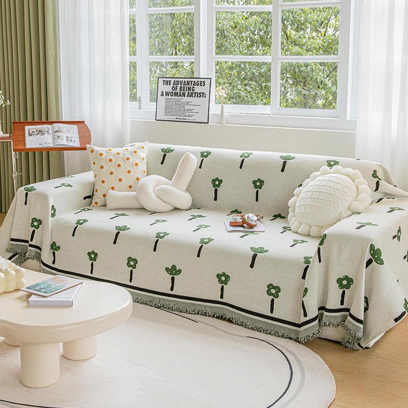 Fresh Ins Sofa Cover Cloth Full Covered Dustproof Anti-Scratching Sofa Cover Slipcover Sofa Cover