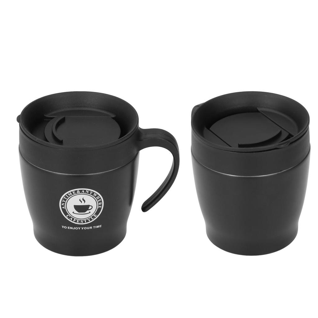 Coffee Cup 330ml Handle Portable Stainless Steel Thermal Insulation Effect Hot Water Cup  