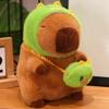 Capybara Toy Plush Cute Frog Dinosaur Hat Backpack Funny Sleep Doll Comfort