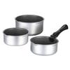 3-teiliges Kochtopf-Set - ARTHUR MARTIN - AM120S - 16-18-20 cm - Abnehmbarer Griff - Antihaftbeschichtet