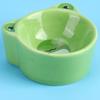 Cartoon Animal Shape Food Water Feeding Bowls Ceramic Bowl for Small Animals Pet Feeding SuppliesFrog