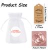 1-6Set 7cm Square Rose Mirror with Storage Bag Lady Handbag Portable Handheld Folding Mirror Dressing Table Makeup Accessories