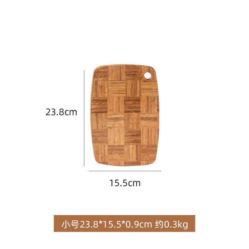 Chinese Home Hotel Kitchen Cutting Board Fruit with Holes Handle Cutting Board Large Bamboo Wooden Cutting Board