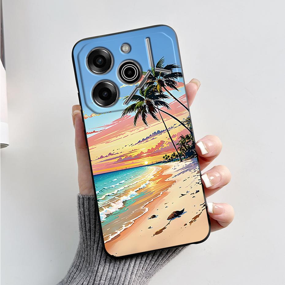 phone Case For Tecno Pova 6 Pro 5G Soft Silicone Back Cover For Tecno Pova 6 5G Case Cute Cartoon Protection Phone Cover Coque