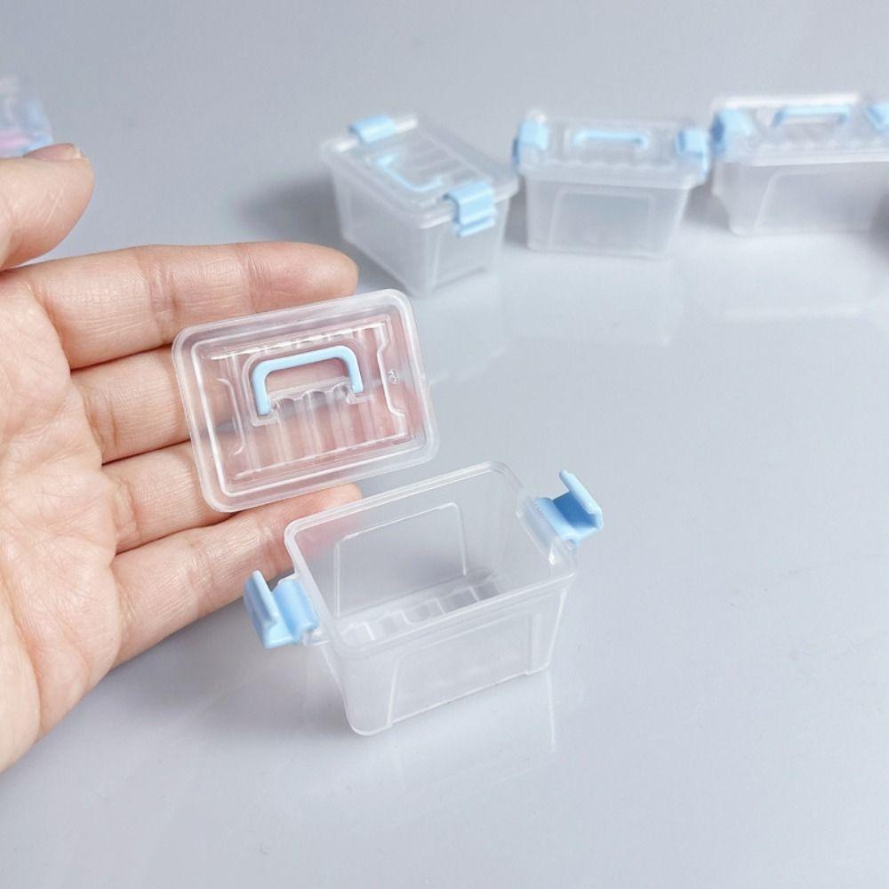 5pcs Waterproof Mini Storage Box Transparent Mini Storage Drawer Beading Storage Case  Ornament