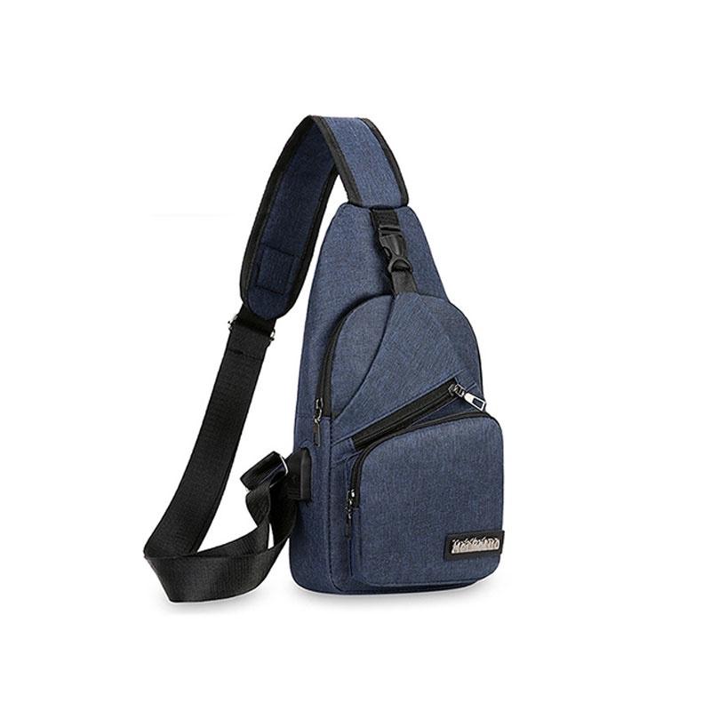 Новое поступление Мужская нагрудная сумка Стильная и легкая Подходит для повседневных путешествий Водонепроницаемый материал холст