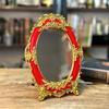 Vintage Makeup Mirror for Desktop Decoration Antique Mirror Exquisite European Style Cosmetic Mirror Bedroom Decor Wholesales