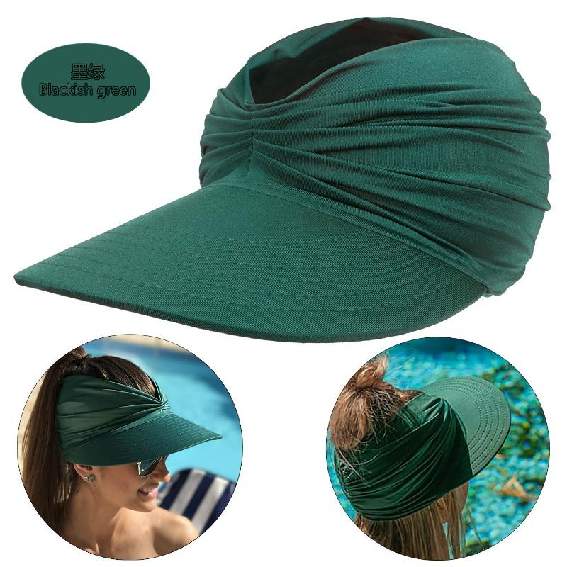 Beach Sun Hat Women's Empty Top Hat 50 + Sun Protection Hat Women's Outdoor Sports Hat