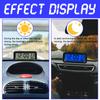 Small Digital Car Dashboard Clock Solar Powered & Rechargeable Clear LCD Time Display Watch Stick On Car Clock