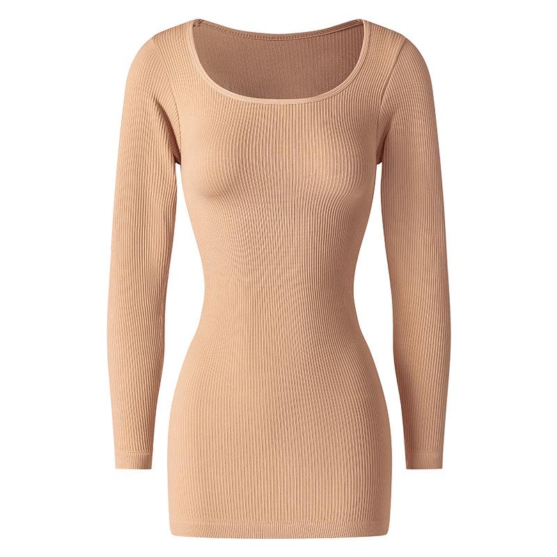 Women s Long-Sleeve Body-Sculpting Seamless Dress Medium