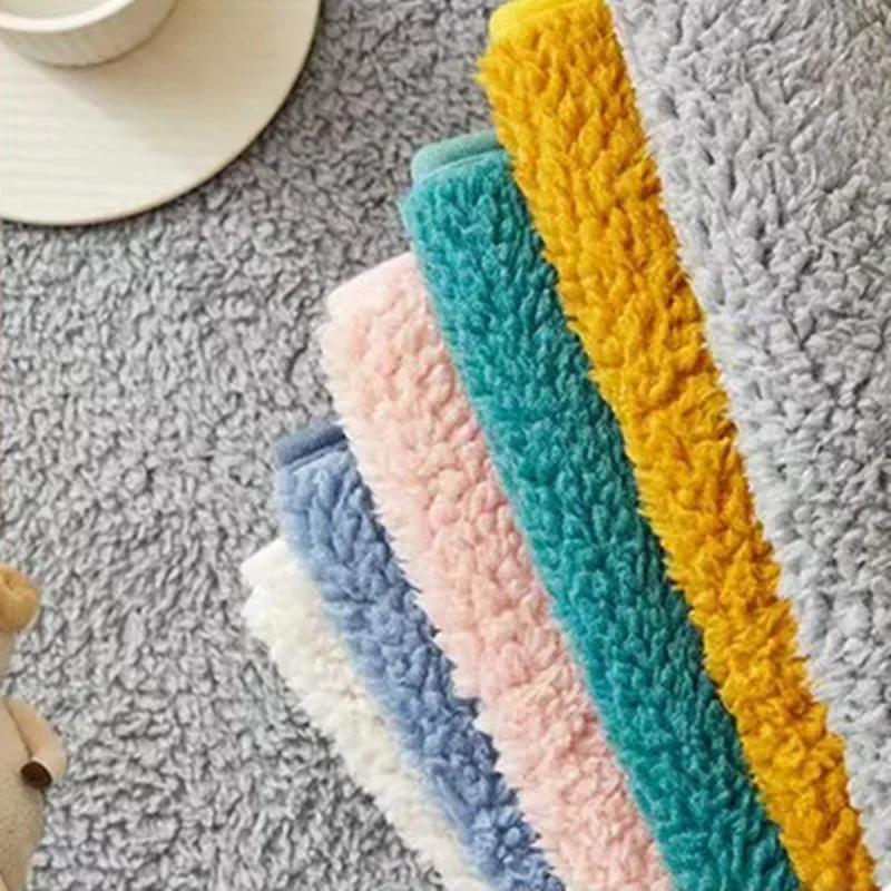 Thicken Plush Couch Cover Winter Warm Sofa Pad Non-Slip Sofa Slipcovers for Living Room L Shaped Back Towel Sectional Sofa Mat