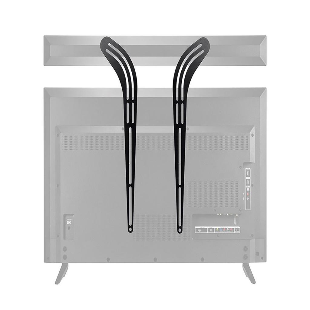 Space Saving Sound Bar Mount Bracket TV Wall Bracket Adjustable Angle for Best Experience Strong Metal Rack TV Setup