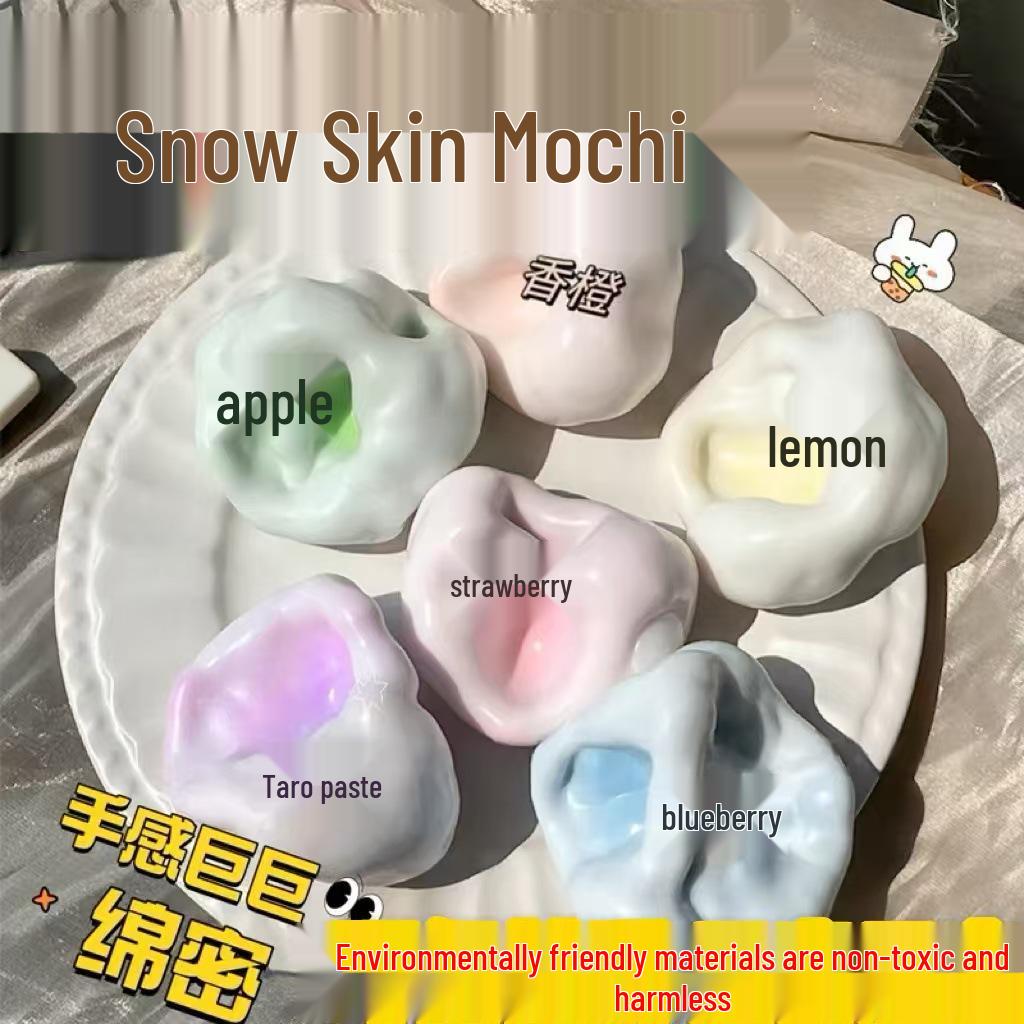 

Креативный антистресс DIY моти-бол: Игрушка из клейкого риса ручной работы, которую можно щипать