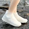 1pair Waterproof Silicone Rain Boot Covers - Reusable, Non-Slip Overshoes for Outdoor Use On Rainy Days