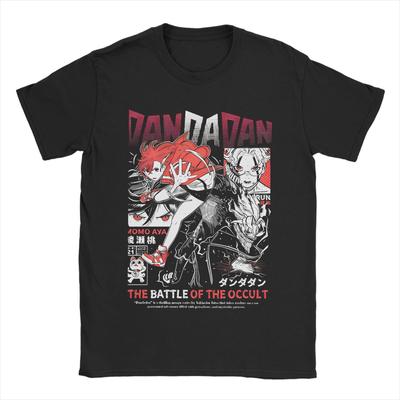 Dandadan T-Shirts Men Women Manga Action Comedy Anime  Crazy Cotton Tee Shirt Crewneck Short Sleeve T Shirt Gift Idea Tops