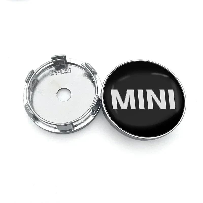 HJVW9 For Bmw Mini 4pcs 56/60mm Car Wheel Center Covers Badge Hub Cap Accessories For MINI Cooper F54 F55 F56 R56 R60 Roadster Clubman