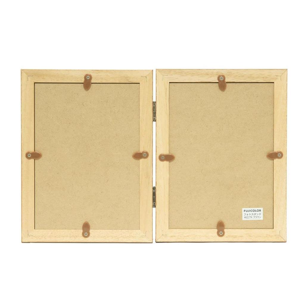 Fujicolor FUJICOLOR Photo 2L Size X 2 Brown Frame, Wooden, 4622TK, Sides,