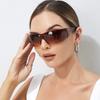 Protective Glasses Punk Sunglasses One Piece Rimless Sun Glasses Women Men 2000's Riding Sport Wrap Around Shades Eyewear UV400