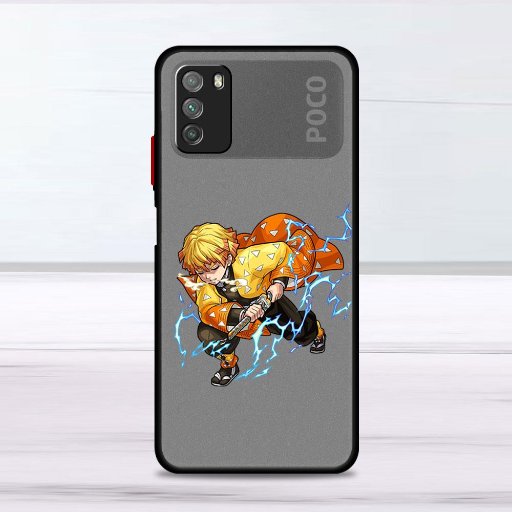 Anime  Demon Slayer Case For Xiaomi Mi Poco X3 NFC M3 11 10 12 9T 11T 10T Pro Note 10 Lite Matte Hard Phone Covers