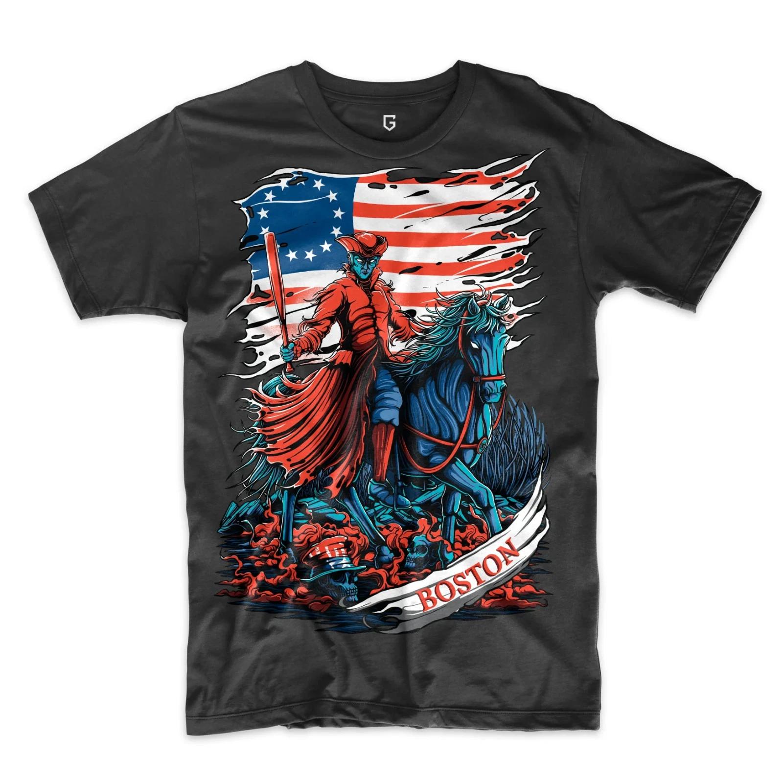 Boston Baseball Paul Revere Men s Graphic T-Shirt XXXL