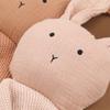 Asciugamano Rassicurante Bambola da Dormire Coperta Trapuntata in Cotone Coperta di Sicurezza Coniglio Carino Giocattolo da Coccolare Giocattolo per Dormire