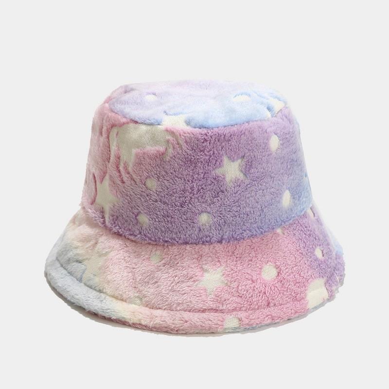 

Рыбацкая шапка с ночным свечением в стиле хип-хоп, со звездами и луной, с защитой от тепла и ветра Color 1