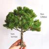 1pc 11/11cm Model Cherry Tree Bending Shape Blossom Tree Model Train Railway Layout Handmade Diy Material Micro Landscape Decor