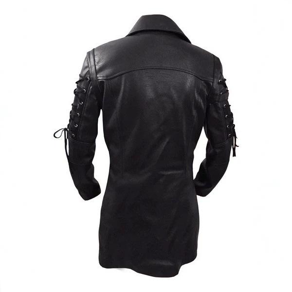 High quality, European and American men's locomotive plus size medieval leather jacket men